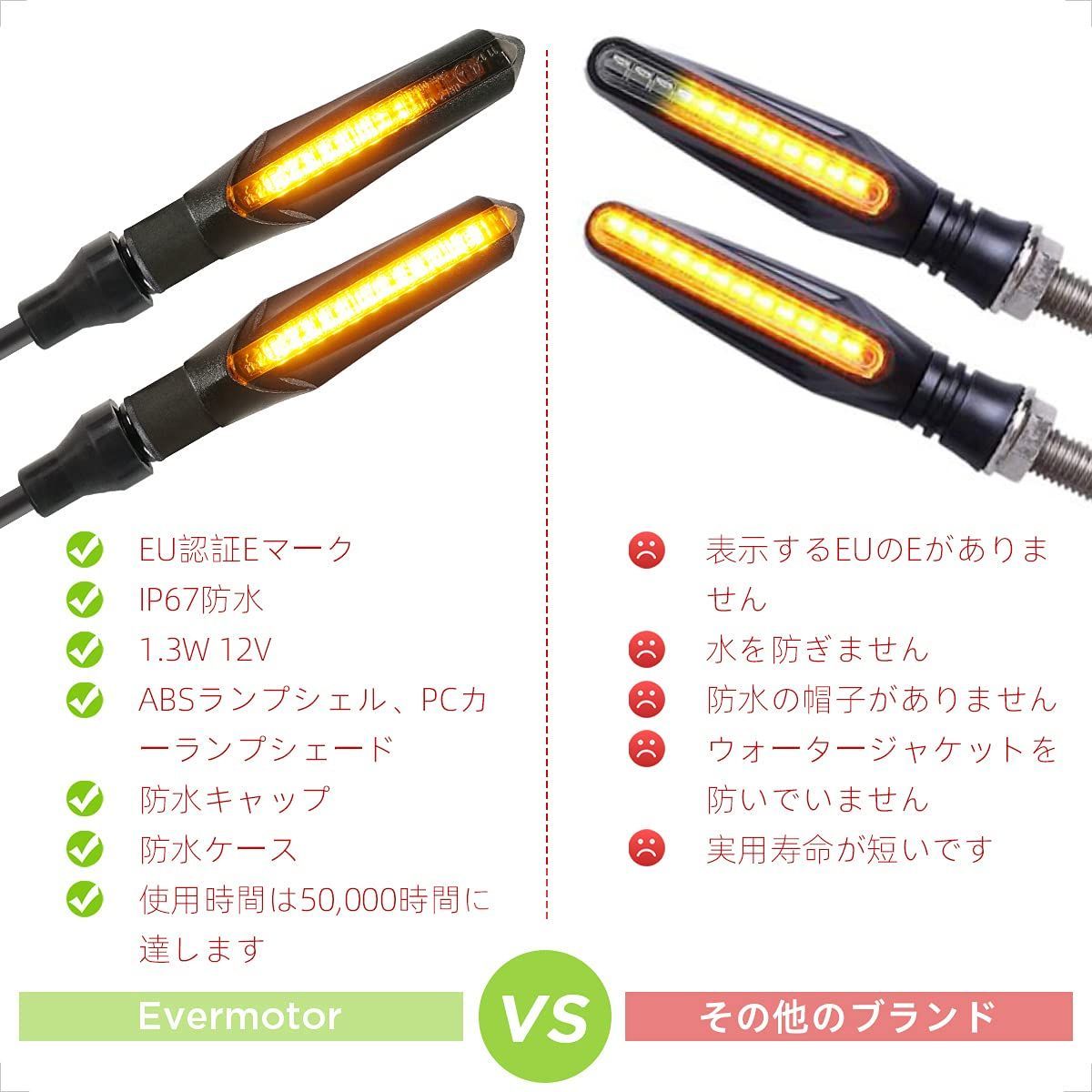 特価商品】led ウインカー ウインカー バイク eバイク 車検