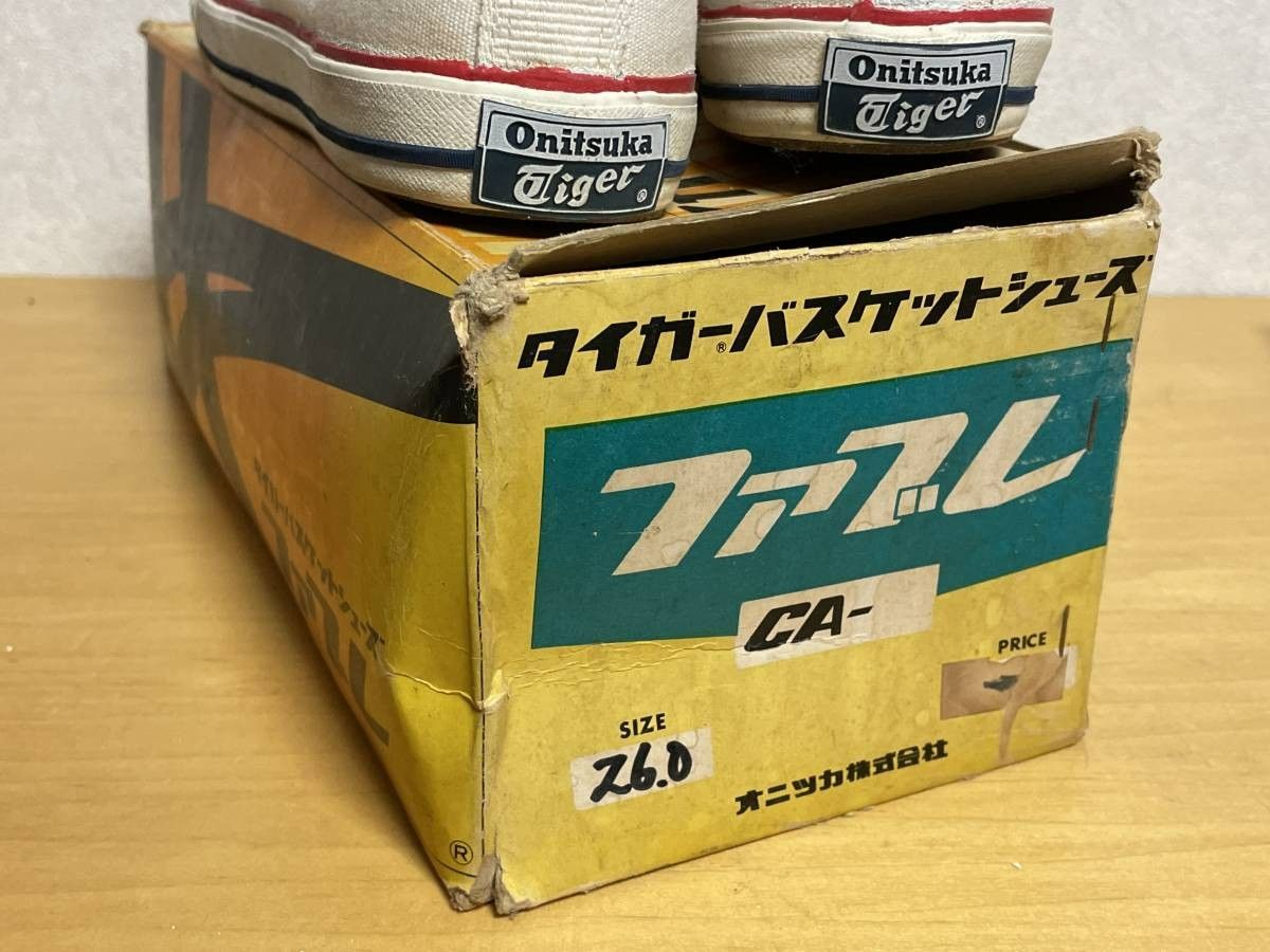 2 未使用品 60s 70s Onitsuka Tiger オニツカタイガー CA-S バスケットボール シューズ ファブレ キャンバス スニーカー  26cm デッド - メルカリ