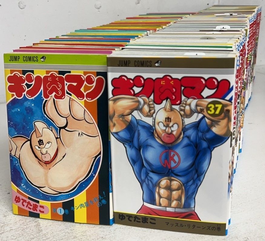 キン肉マン　全巻セット(2024年7月時点)　85巻セット　※1-36巻は旧装版(ヤケあり)/d7231-0004-S85UP