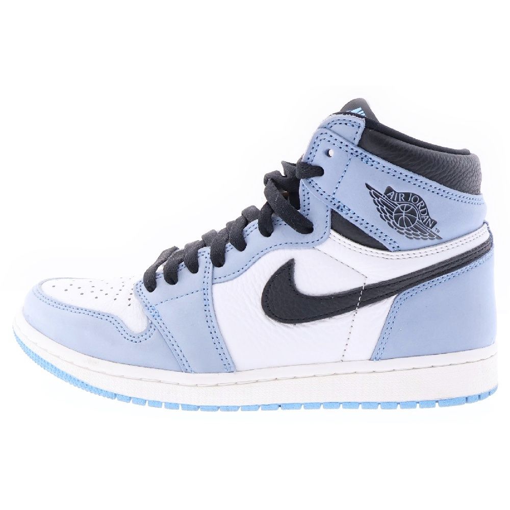 NIKE (ナイキ) AIR JORDAN 1 RETRO HIGH OG UNIVERCITY BLUE エアジョーダン ユニバーシティーブルー ハイカットスニーカー ブルー/ホワイト US8/26cm 555088-134