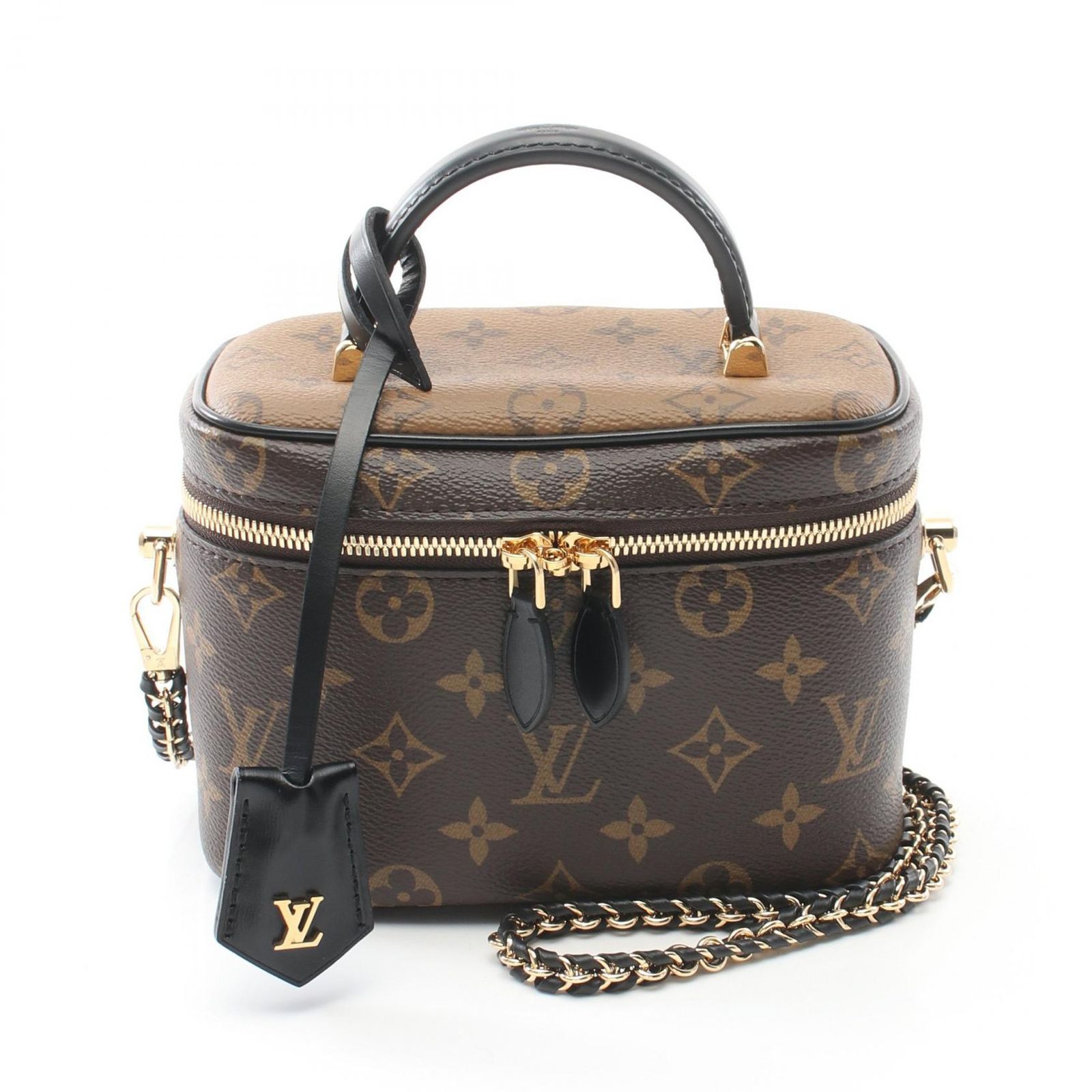 LOUIS VUITTON ルイ ヴィトン ヴァニティ NV PM モノグラムリバース ハンドバッグ
