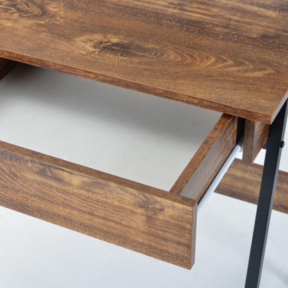 パソコンデスク 引き出し付き