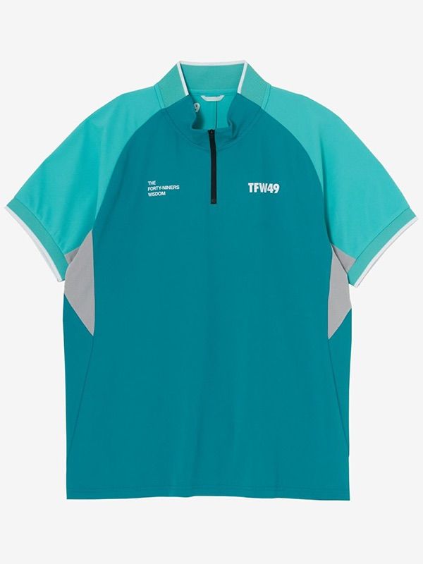 TFW49 HALF ZIP COLLARLESS POLO XLサイズ‼️ - メルカリ