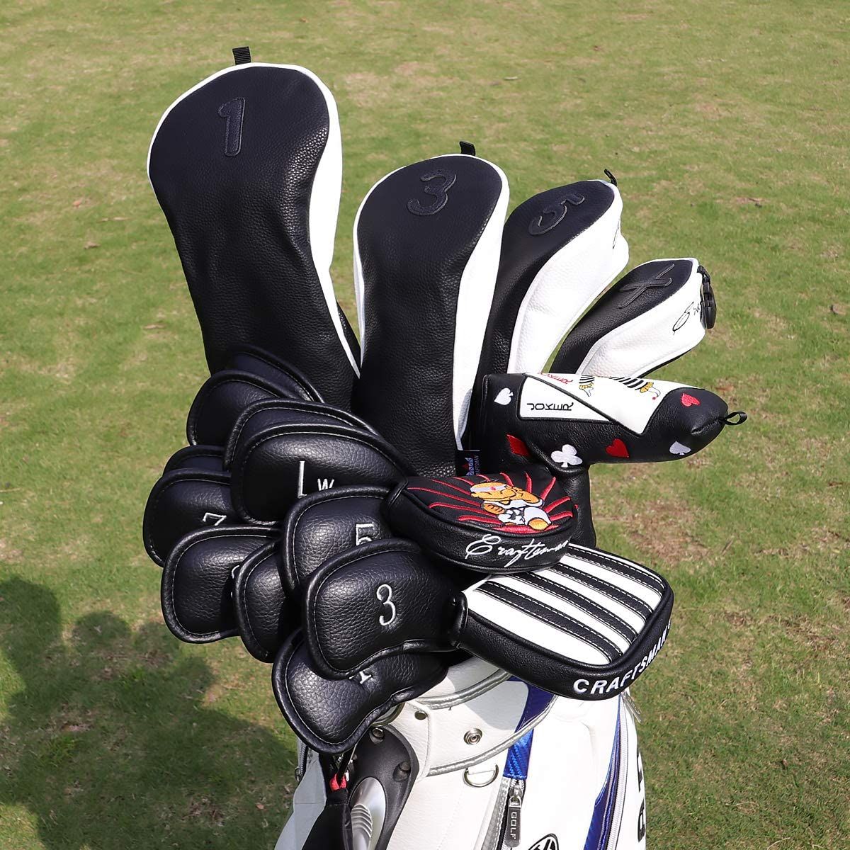 ゴルフクラブヘッドカバー　ヘッドカバー　フェアウェイウェッジ　クラブカバー CRAFTSMAN（クラフトマン）ゴルフアイアンカバー ウェッジカバ