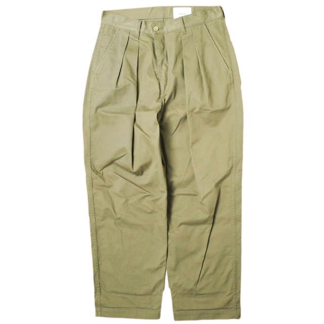 nuterm ニューターム 日本製 Two Tuck Wide Trousers 2タックワイドトラウザーパンツ 002PT-019W 30  KHAKI ボトムス g18214 - メルカリ