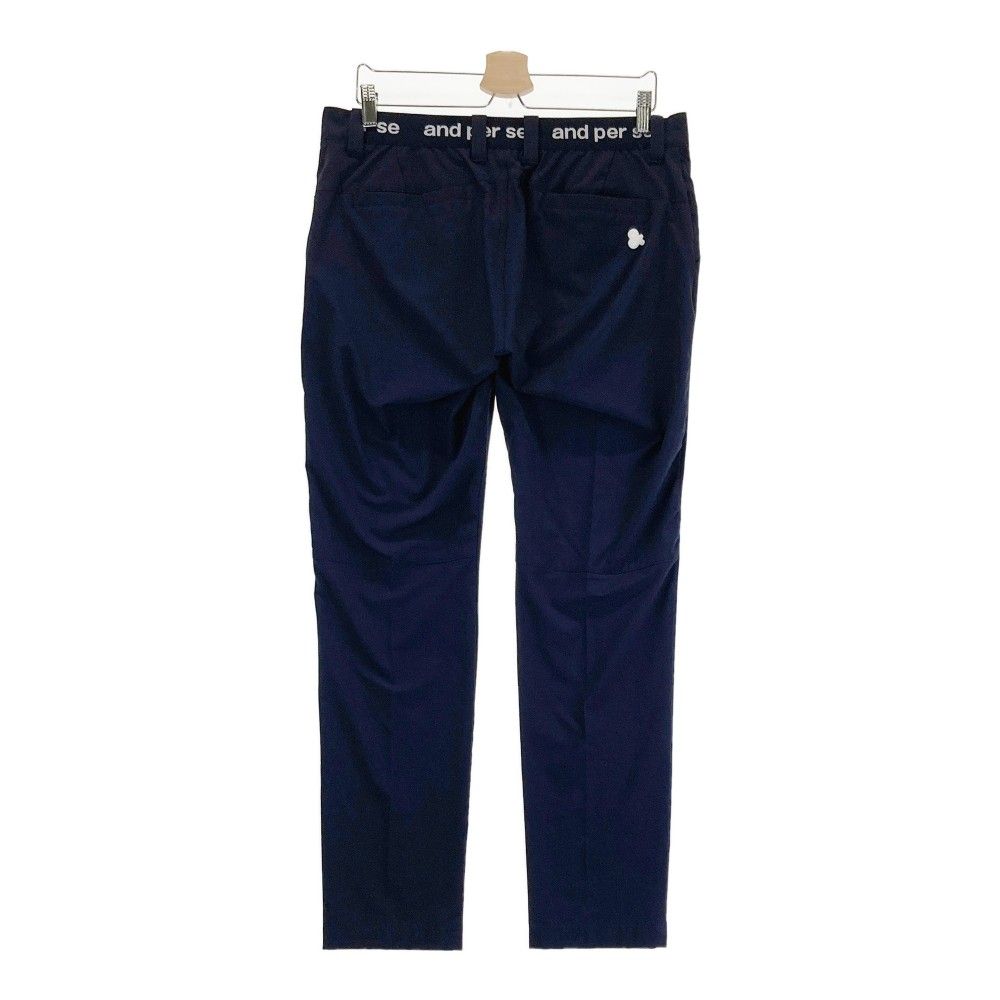 未使用品 メンズ アンパスィ and per se パンツ L 紺 ネイビー