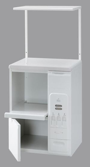【新品・3営業日で発送】エムケー精工 レンジ台　ファインキッチン　ロータイプ　KLS-06W【沖縄・離島・一部の地域への配送不可】(日曜日、祝日を除く平日...