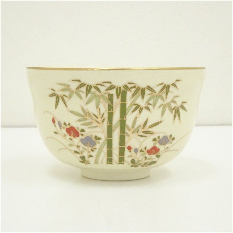 茶碗 銘 英香 京焼 色絵付 家屋 風景 茶道具 抹茶碗 茶器 茶碗 銘 英香 京焼 色絵付 家屋 風景 茶道具 抹茶碗 茶器