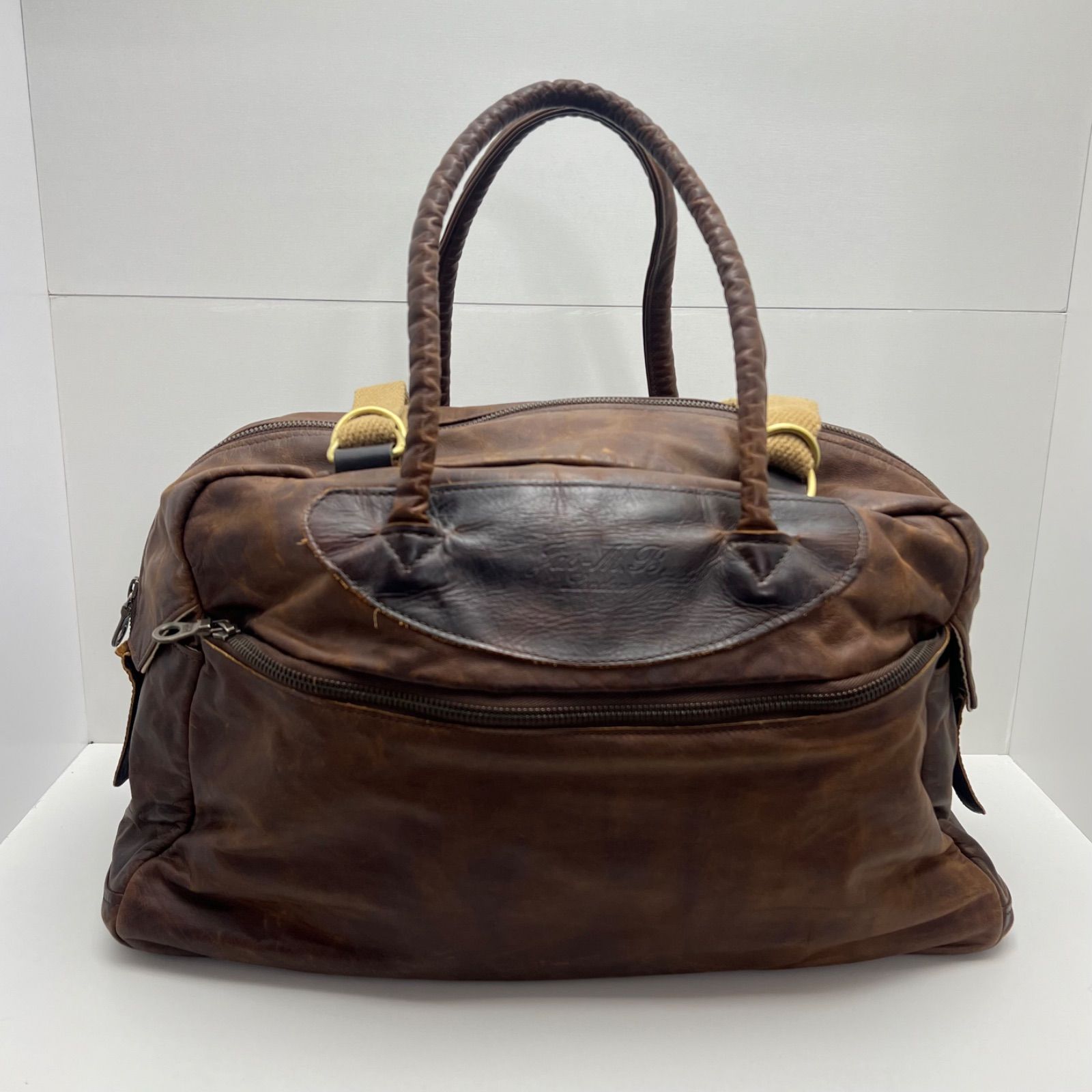 ジャスエムビー レザーボストンバッグ