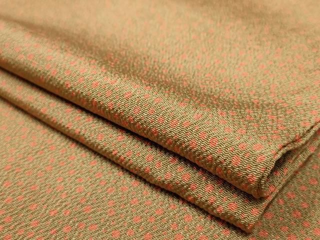 平和屋着物▽上質な小紋　単衣　大小あられ　鬼しぼ縮緬　正絹　逸品　AAAU6424iu 平和屋着物▽上質な小紋 単衣 大小あられ 鬼しぼ縮緬 正絹 逸品