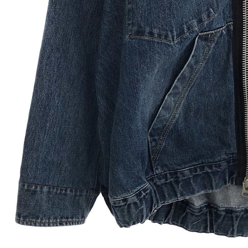 sacai / サカイ | 2023SS | Denim Hooded Blouson / レイヤード デニム