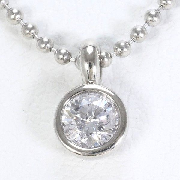 PT900 PT850 ネックレス Necklace ダイヤ 0.23 鑑定書 総重量約4.0g 約40cm