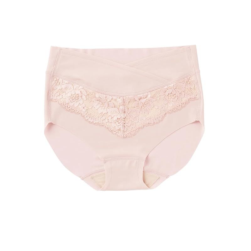 [ANGELIEBE エンジェリーベ] マタニティ ショーツ 助産院監修 24時間 快適 ショーツ 産前 産後 対応 下着 ローライズ L スモーキーピンク 0