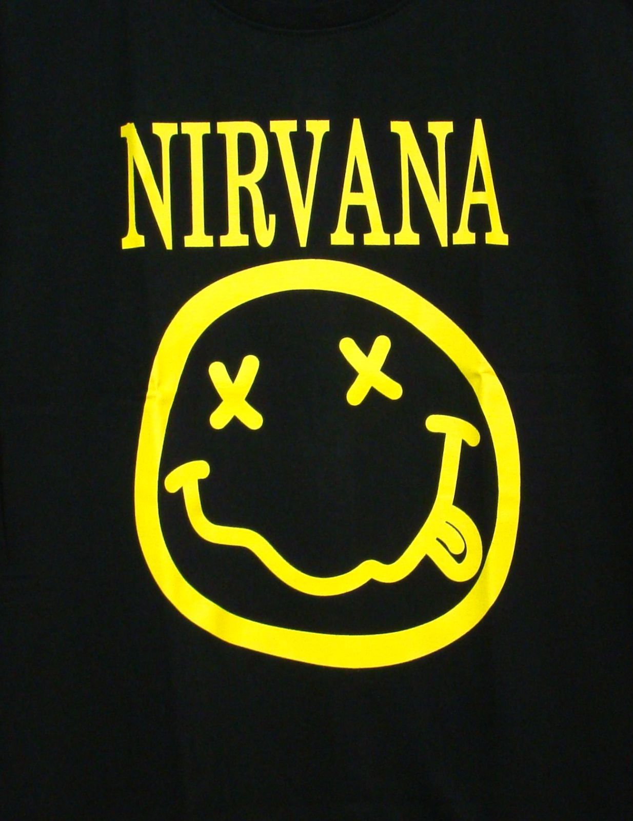 新品【Nirvana】ニルヴァーナ ☆ニコちゃん☆スマイルTシャツBWT