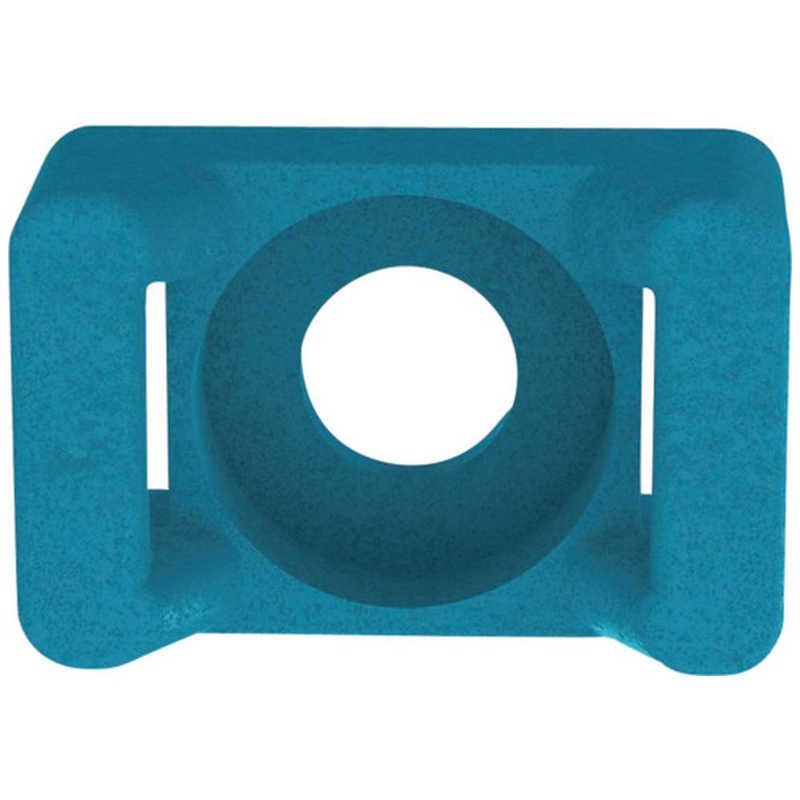 パンドウイット 金属検知対応結束バンド用固定具 抗菌 防カビタイプ ブルー