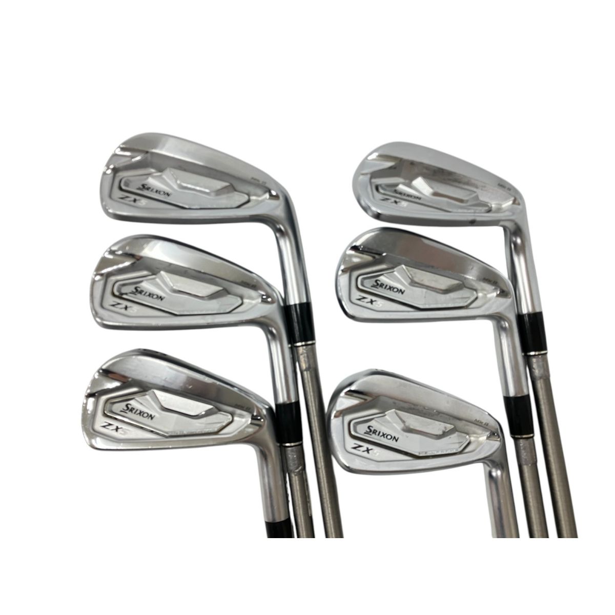 DUNROP ZX5 SRIXON アイアン 5-9,P 6本セット Steel Fiber i 80