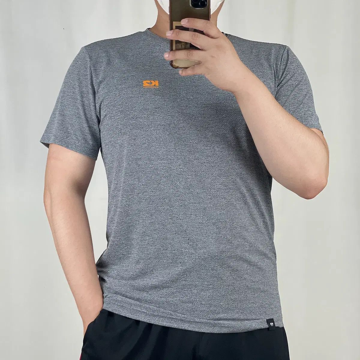 K2 グレー 接触冷感 機能性 半袖Tシャツ 95 250703 Tシャツ