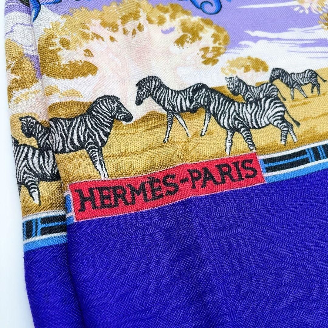 エルメス HERMES カレジェアン 大判スカーフ 140 カシミヤ