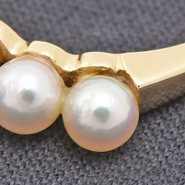 MIKIMOTO】K18YG 5P ベビーパール リング