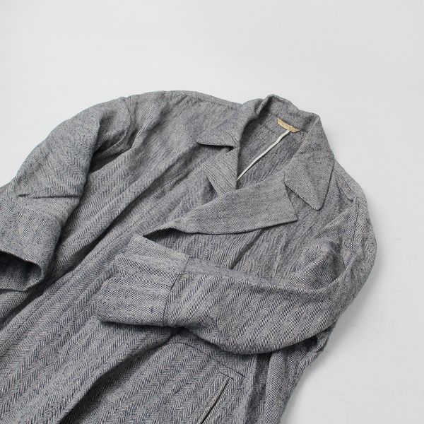 ARTS&SCIENCE アーツアンドサイエンス リネンシルク ヘリンボーン 前  