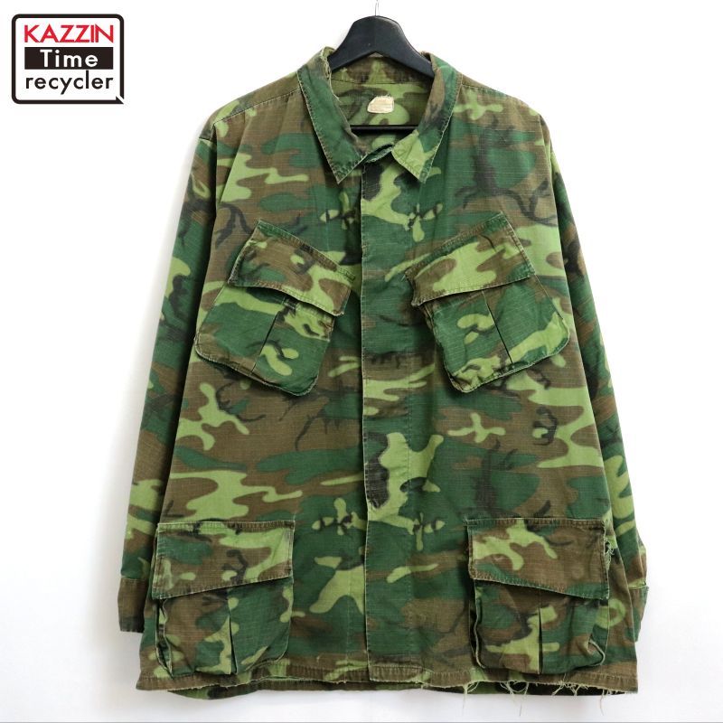 60's US ARMY ジャングルファティーグ　リップストップ　S Rサイズ 60s '69 US ARMY RIP STOP JUNGLE FATIGUE JACKET 5th L-S DEAD
