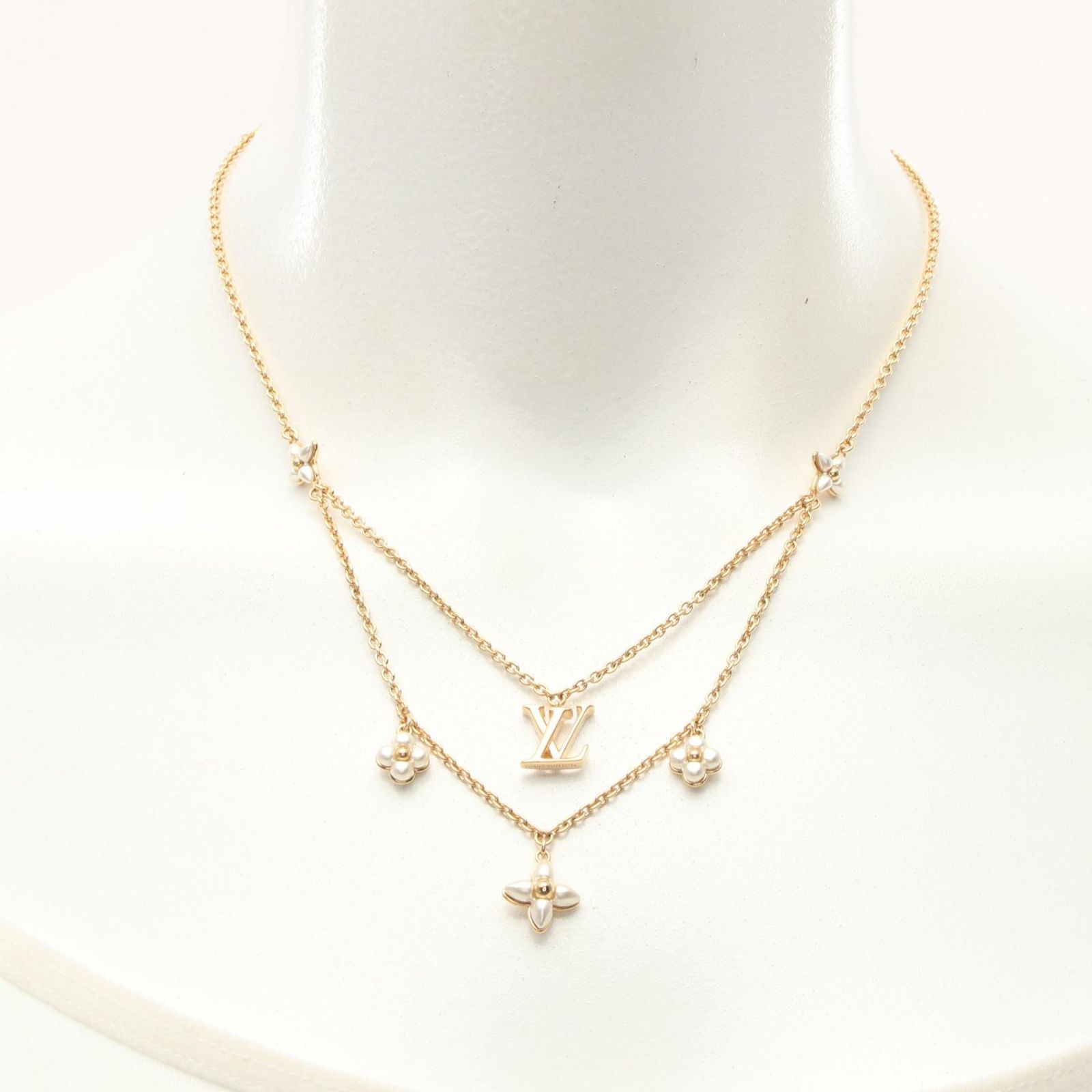 ルイ・ヴィトン LOUIS VUITTON ネックレス LV フローラグラム M00981  