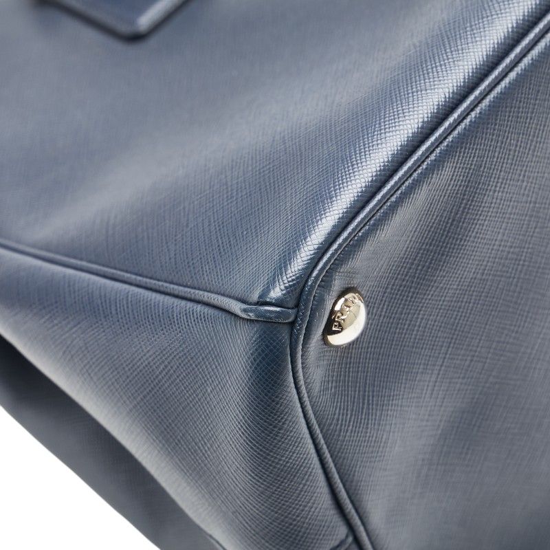 プラダ ガレリア ラージ ハンドバッグ ショルダーバッグ 2WAY ネイビー  