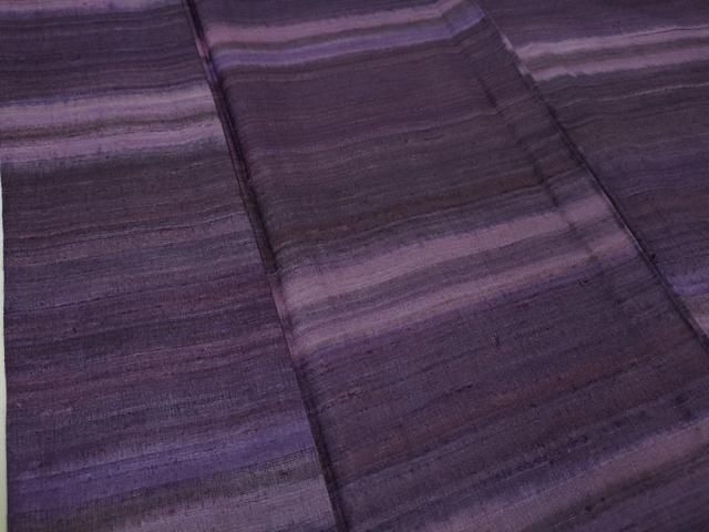 平和屋本店□極上 京都染織メーカー・貴久樹謹製 野蚕糸 単衣  