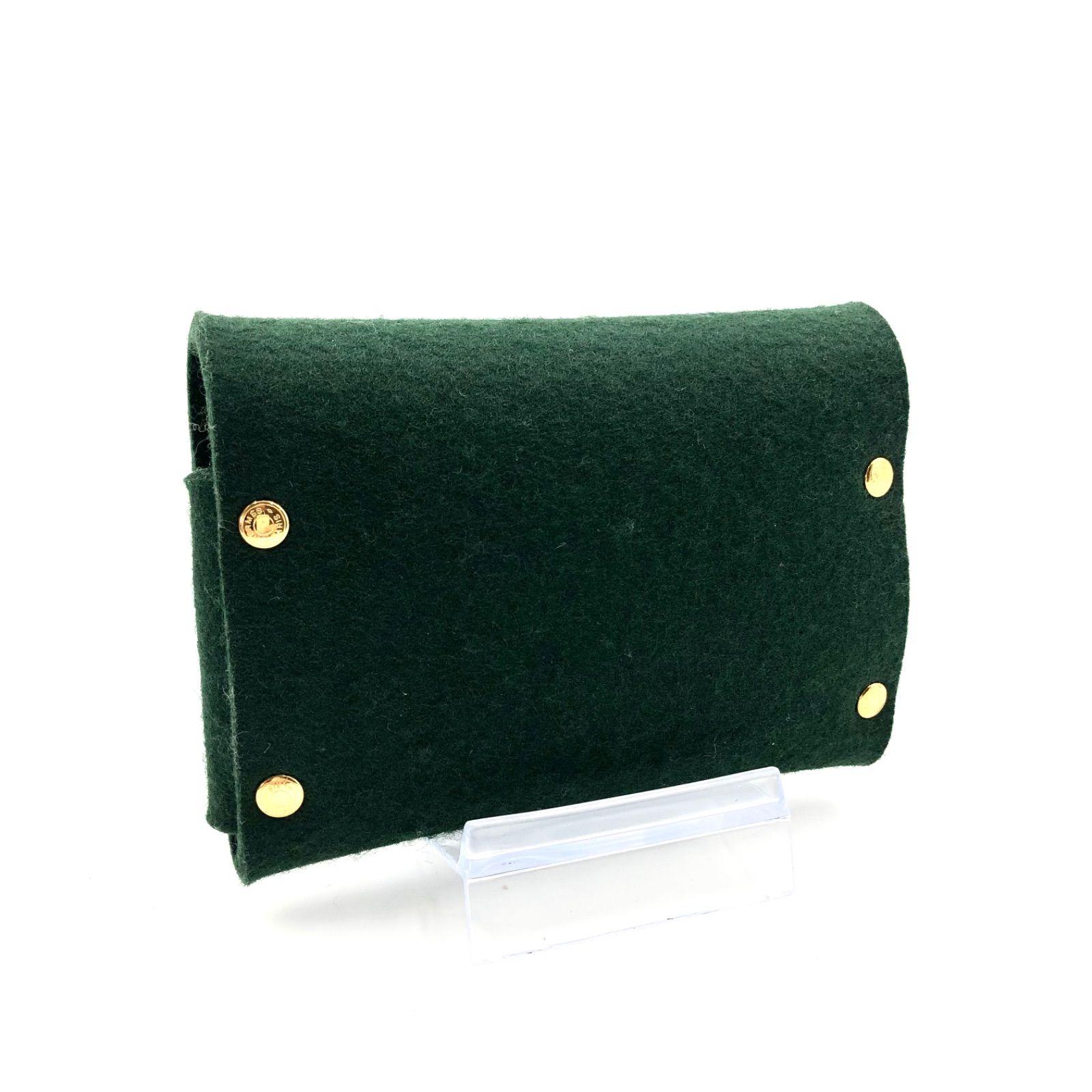 □美品□ HERMES エルメス エテュイカルトGM フェルト ゴールド □美品□ HERMES エルメス エテュイカルトGM フェルト ゴールド