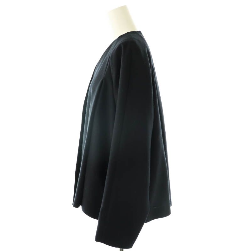 美品 ADORE ベーシックアムンゼンジャケット ノーカラー プリーツ 38 ADORE ベーシックアムンゼンジャケット 38 ストール ノーカラー