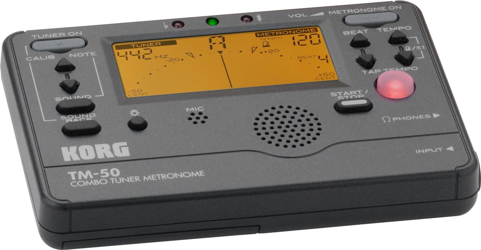 CORG TM-50 チューナー　ブラック TM-50TR - TUNER / METRONOME / TONE TRAINER | KORG (Japan)