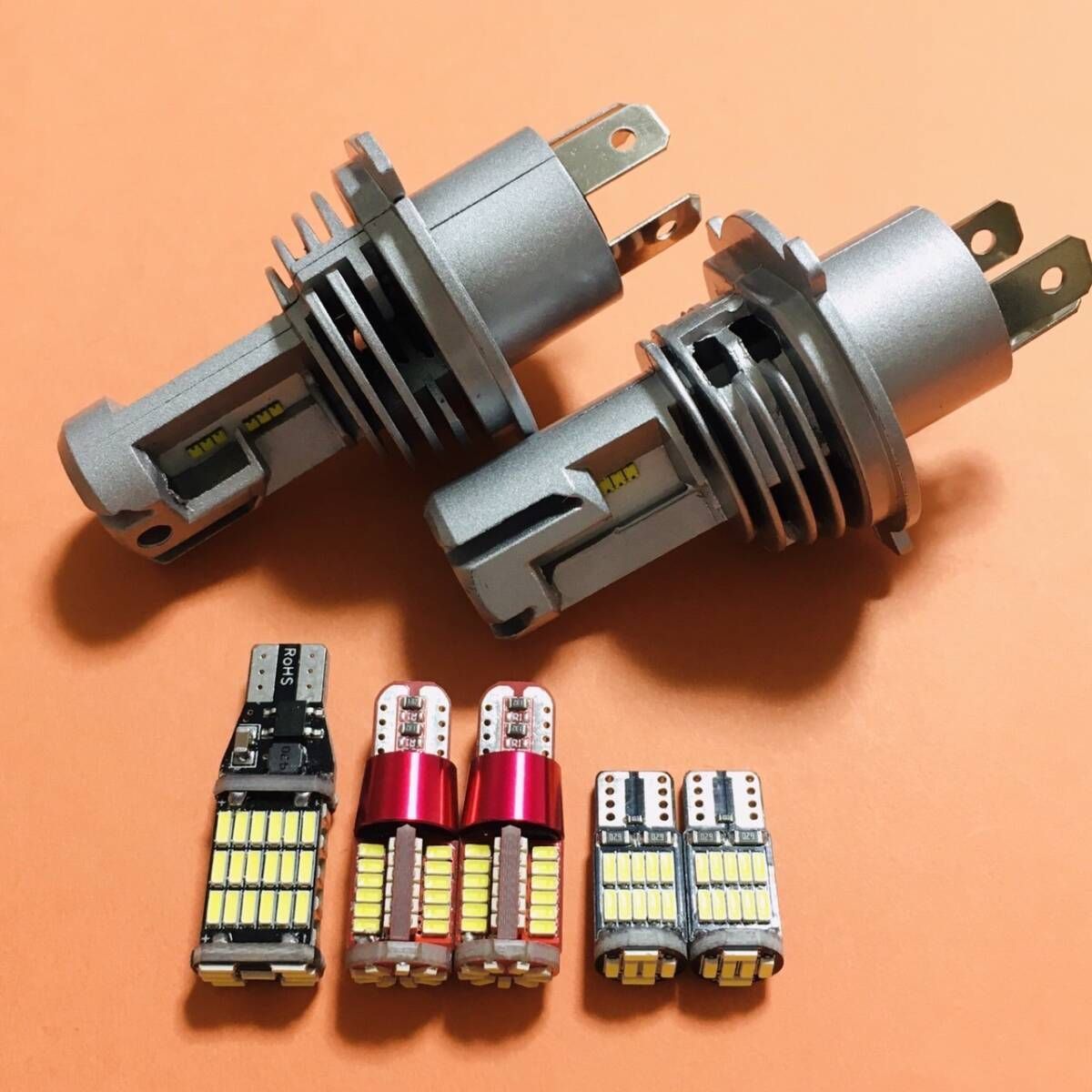 DA63T DA16T キャリートラック 超爆光 H4 LED ヘッドライト ルームランプ バックランプ ナンバー灯 7個セット スズキ 車用品 送料無料