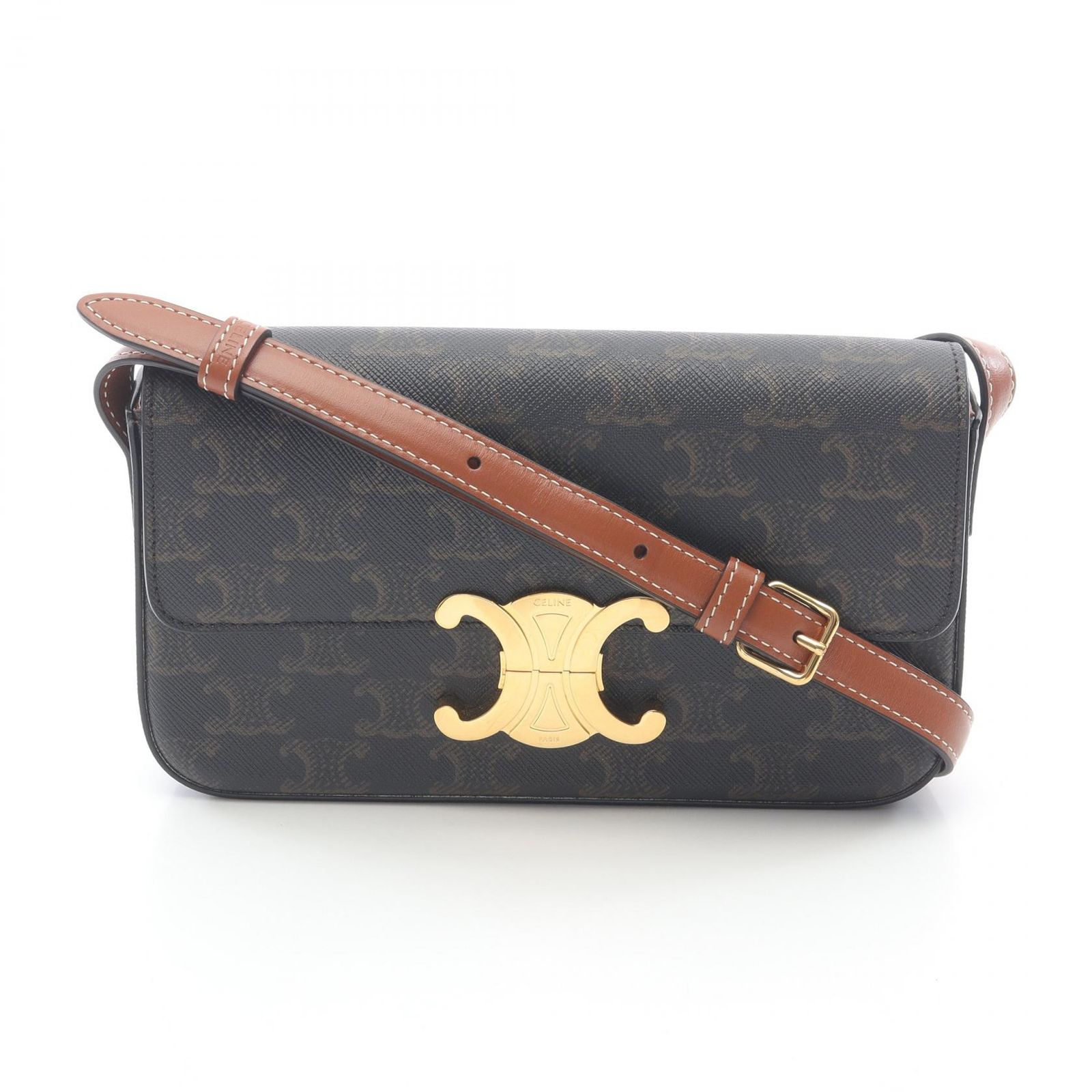 関税込み【CELINE】Triomphe コーティングキャンバス バッグ CELINE HOMME Triomphe コーティングキャンバス メッセンジャー