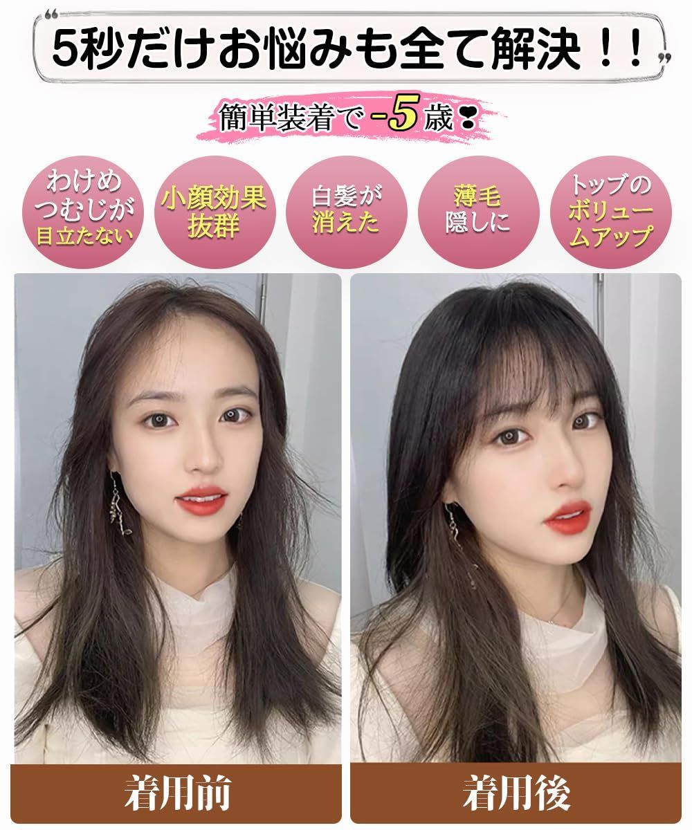 ポイントウィッグ 薄毛カバー