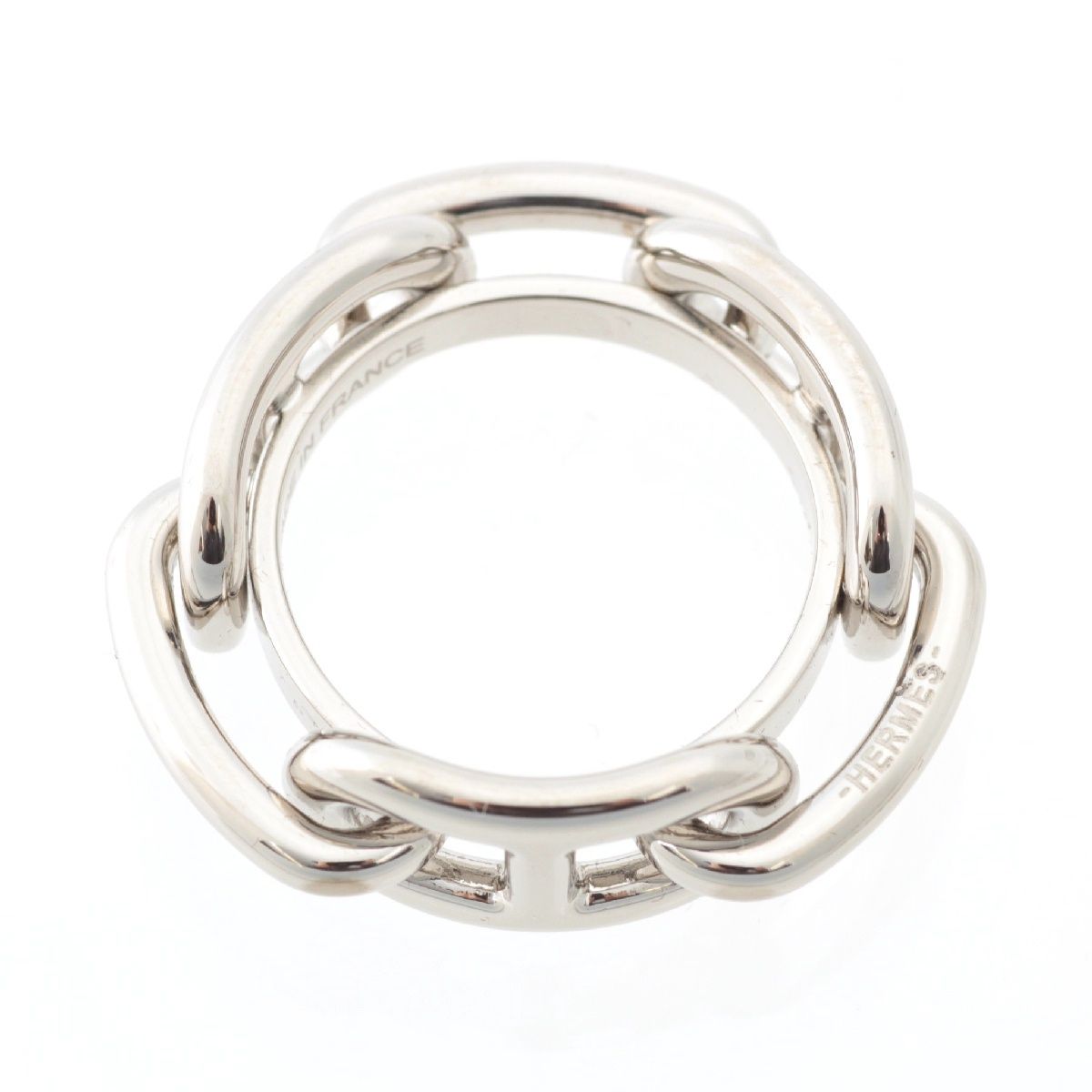 ス*ー様 HERMES ルカデ シェーヌダンクル スカーフリング シルバー