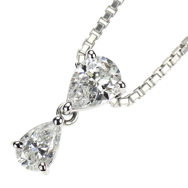 Pt900/ Pt850 ダイヤモンド ペンダントネックレス 0.58ct - メルカリ