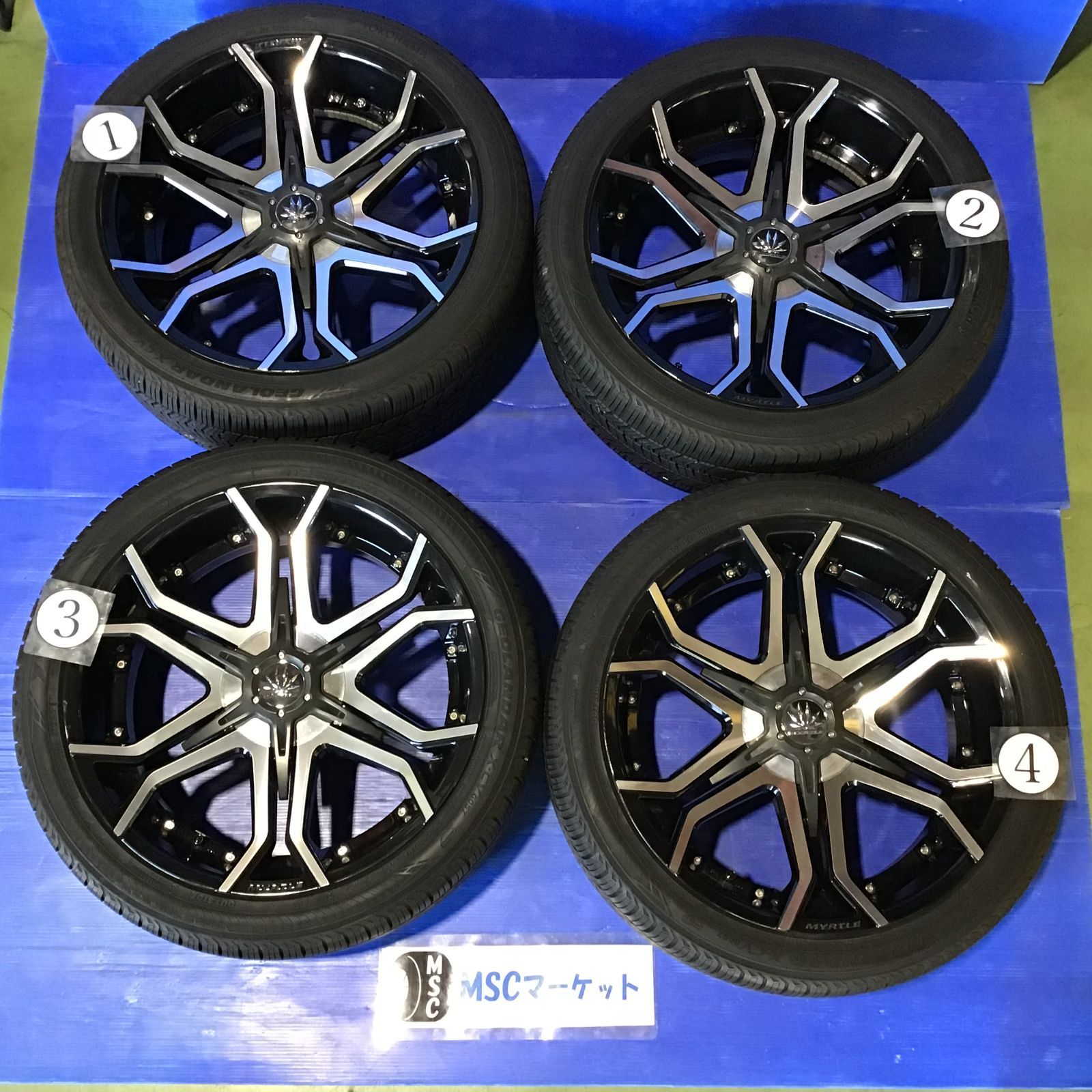 YH G057 クリムソン マーテル 265 40R22 9.0J 18 PCD 139.7 4本 22インチ タイヤ･アルミホイール