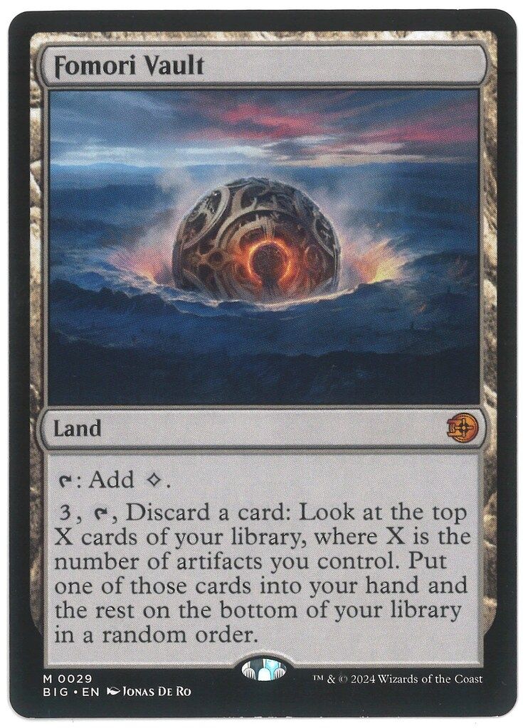 【MTG】フォモーリの宝物庫　BIG 029)《フォモーリの宝物庫/Fomori Vault》[BIG] 土地R | 日本