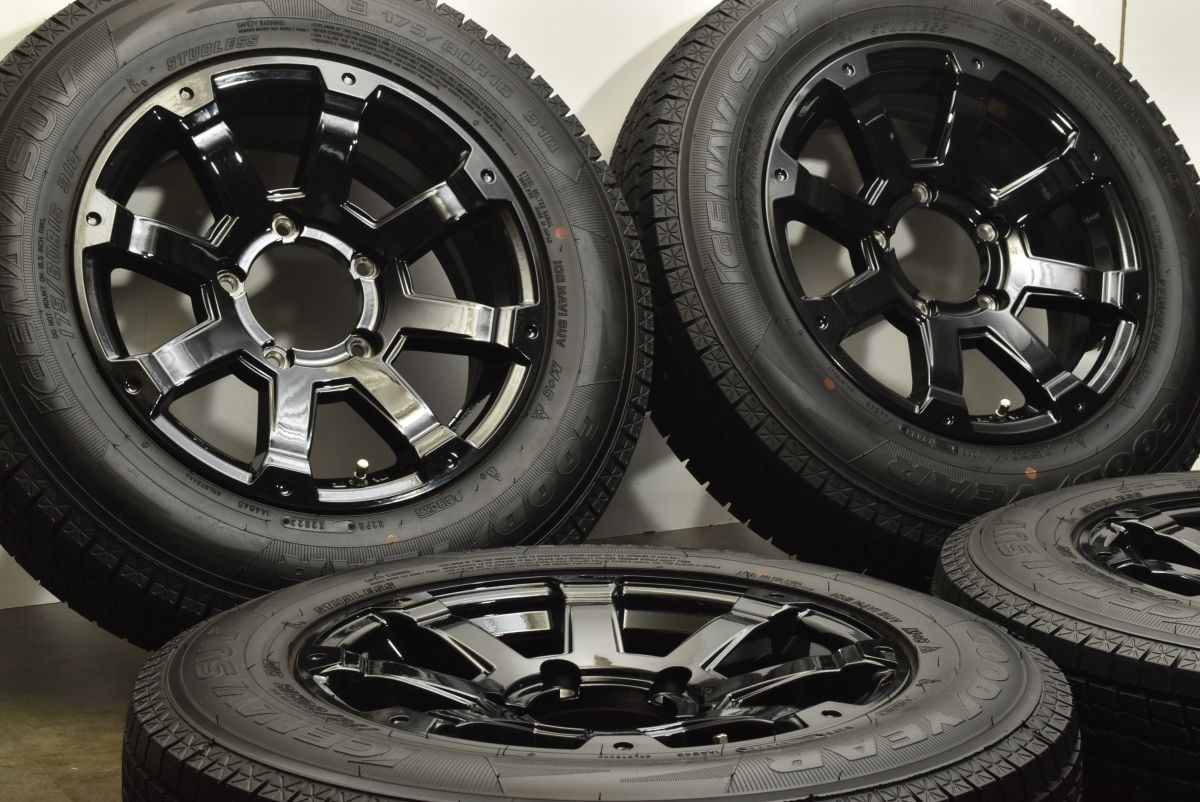 中古溝有りグッドイヤー175/80R16 アイスナビ　スタッドレスセットジムニー 中古溝有りグッドイヤー175/80R16 アイスナビ スタッドレスセット