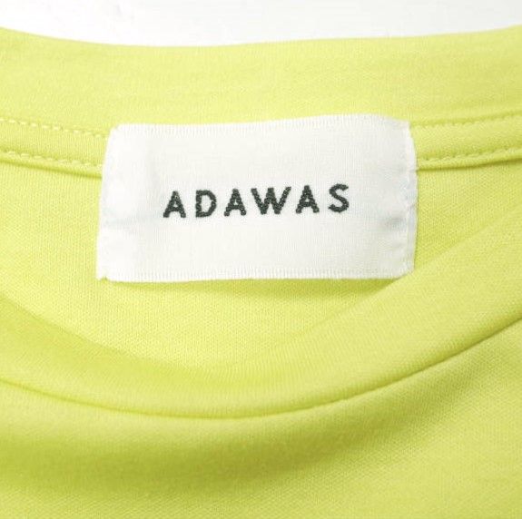 ADAWAS アダワス 23SS 日本製 OVERSIZED T-SHIRT オーバーサイズTシャツ ADWS-208-35 Free LIME 半袖 トップス【中古】【ADAWAS】 ADAWAS アダワス 23SS 日本製 OVERSIZED T-SHIRT オーバーサイズT