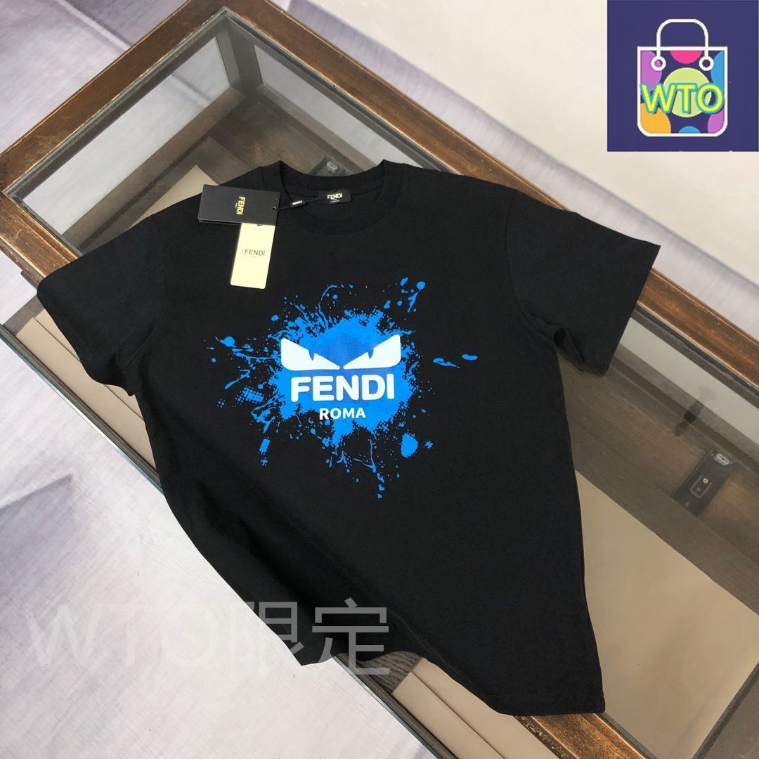 並行輸入 FENDI ロゴプリント Tシャツ 本日限定特価】FENDI 春夏 ロゴプリントTシャツ[本日特価|新品未