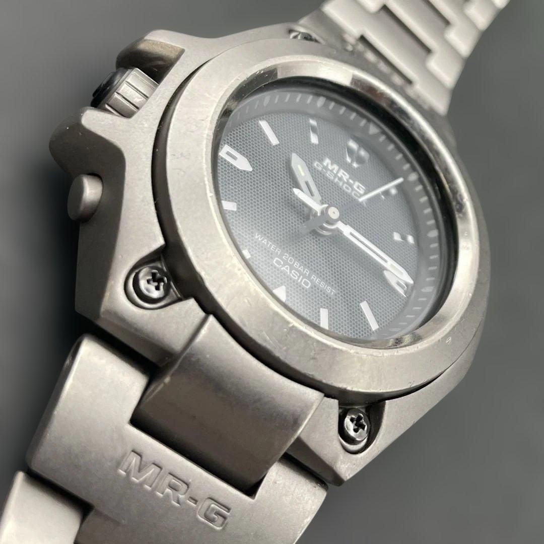 【極美品】 MRG-120T CASIO MR-G G-SHOCK チタン CASIO G-shock MR-G MRG-120T Titanium Analog Watch 19 Cm