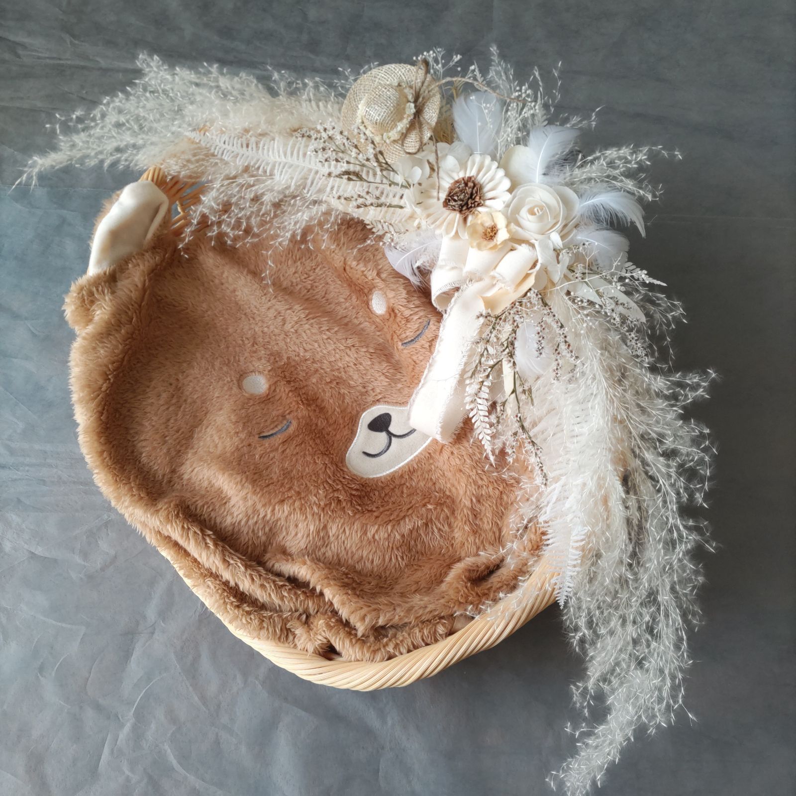 横長スワッグ ホワイトガーデンStyle ニューボーン バースデー 贈り物