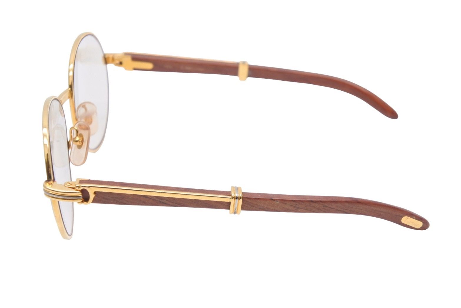 cartier ウッド サングラス 135b 90s CARTIER カルティエ ヴィンテージ  