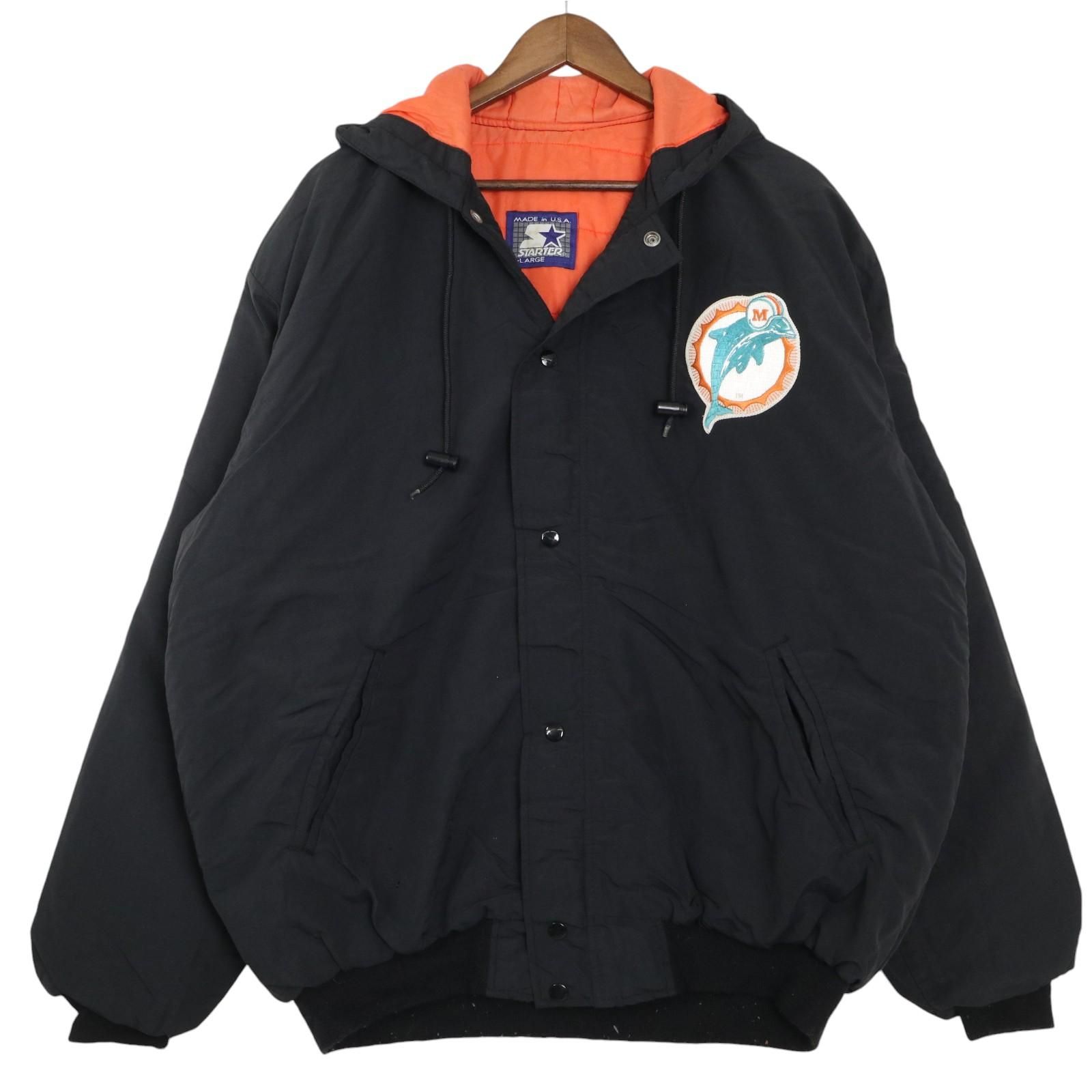 マイアミ・ドルフィンズ スターター ジャケット 古着 90年代 スターター Starter PRO LINE NFL MIAMI DOLPHINS