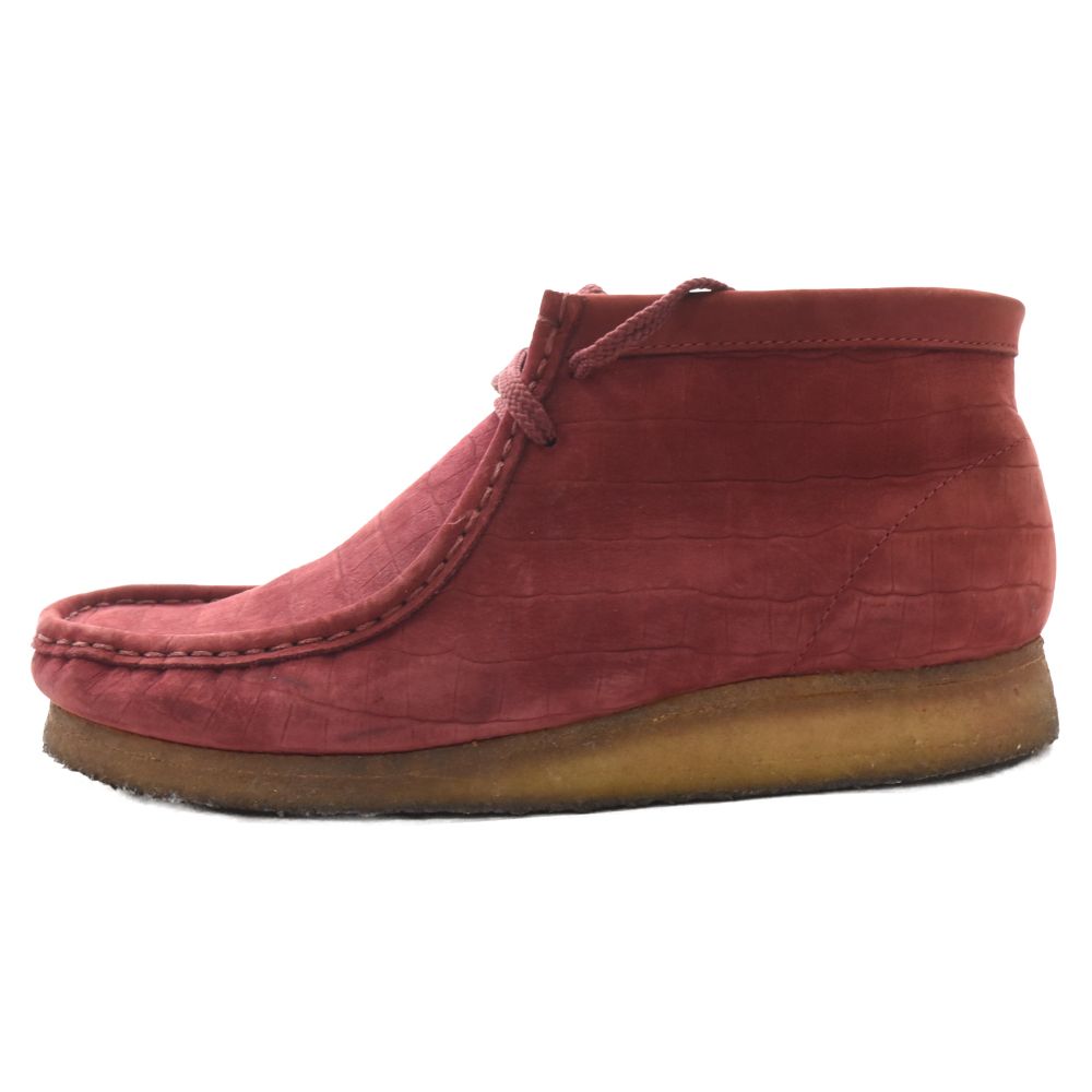 SUPREME (シュプリーム) 12AW×CLARKS Wallabee クラークス ワラビー レザー ブーツ スニーカー クレープーソール ボルドー 9 1/2