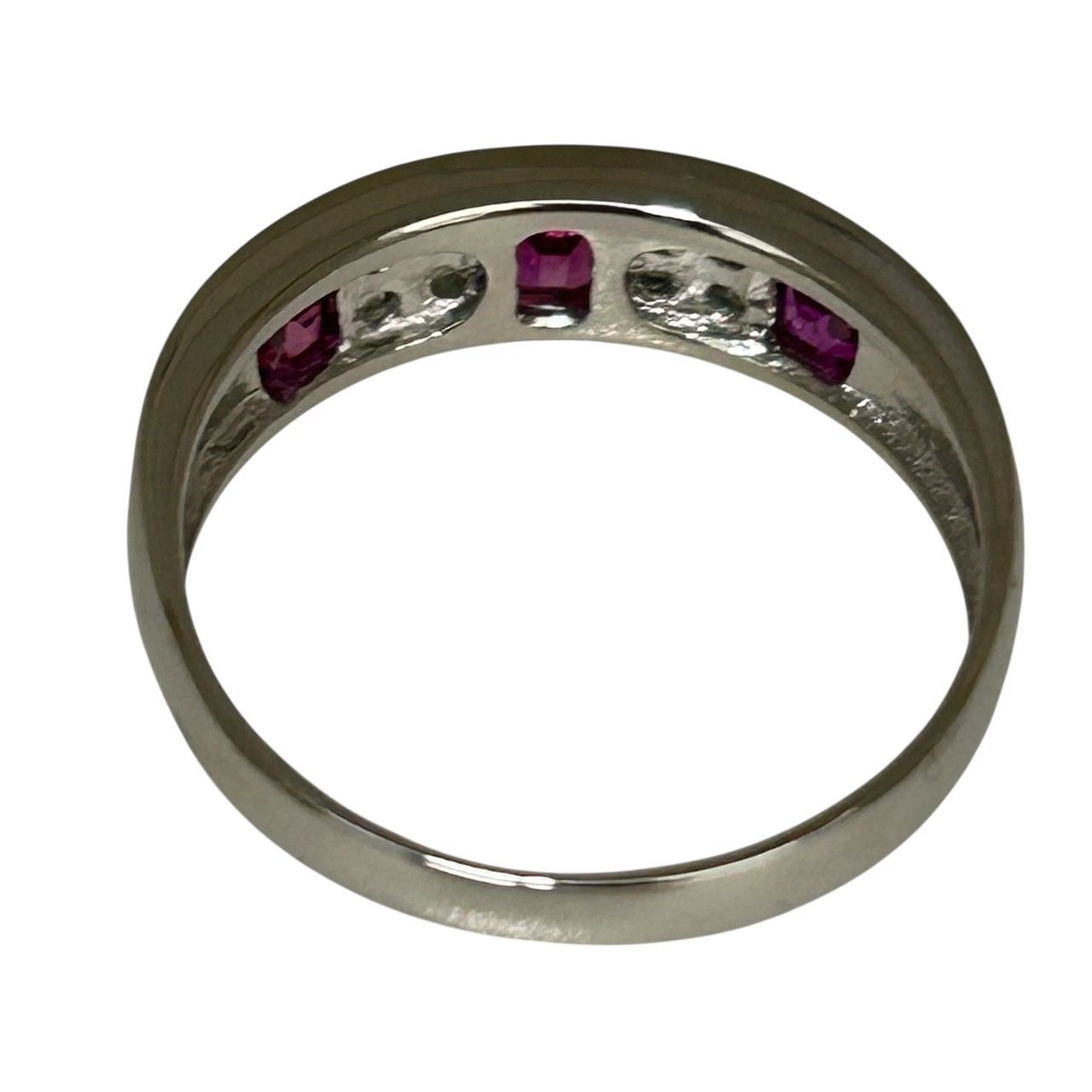 新品仕上済み Pt900 天然 ルビー ダイヤモンド リング R:0.68ct
