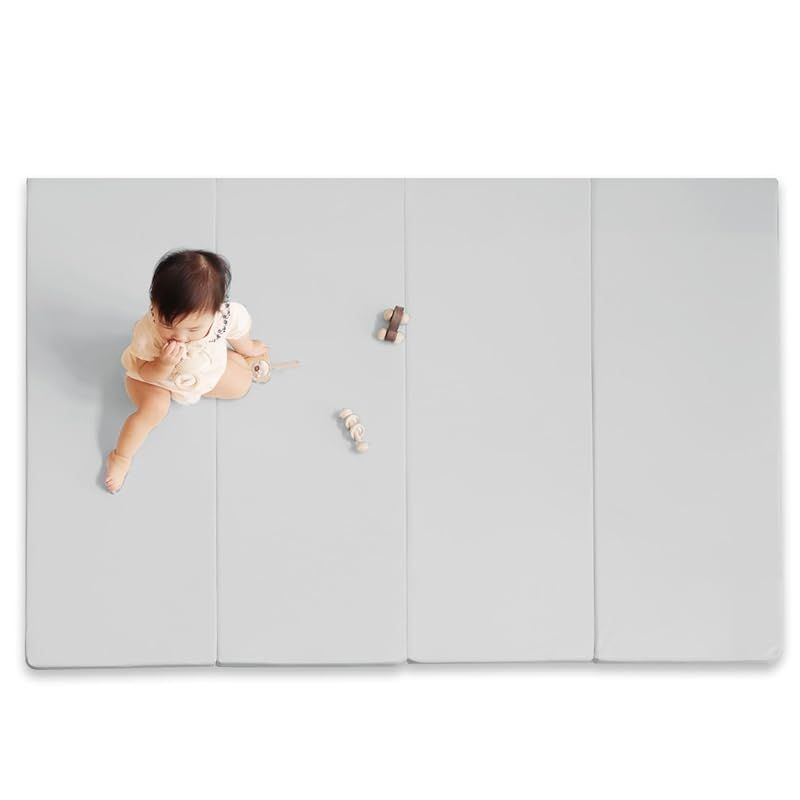 ケラッタ プレイマット 折りたたみ 赤ちゃん 1級防音 防水 厚手 160×120cm グレー 1