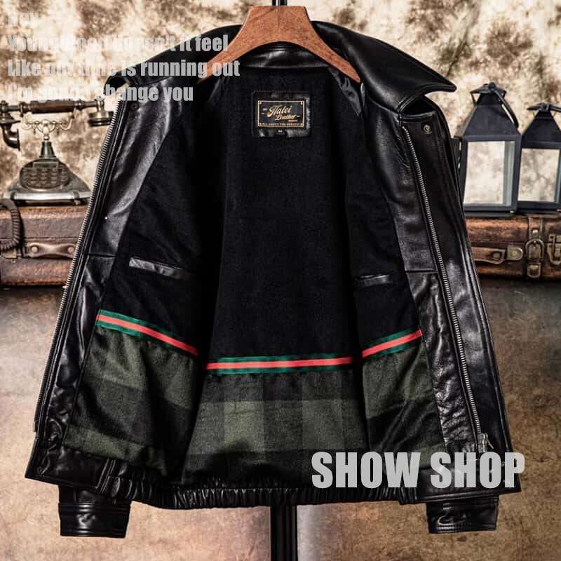 美品 メンズファッション イタリアンレザー 最上級羊革 シープスキン 