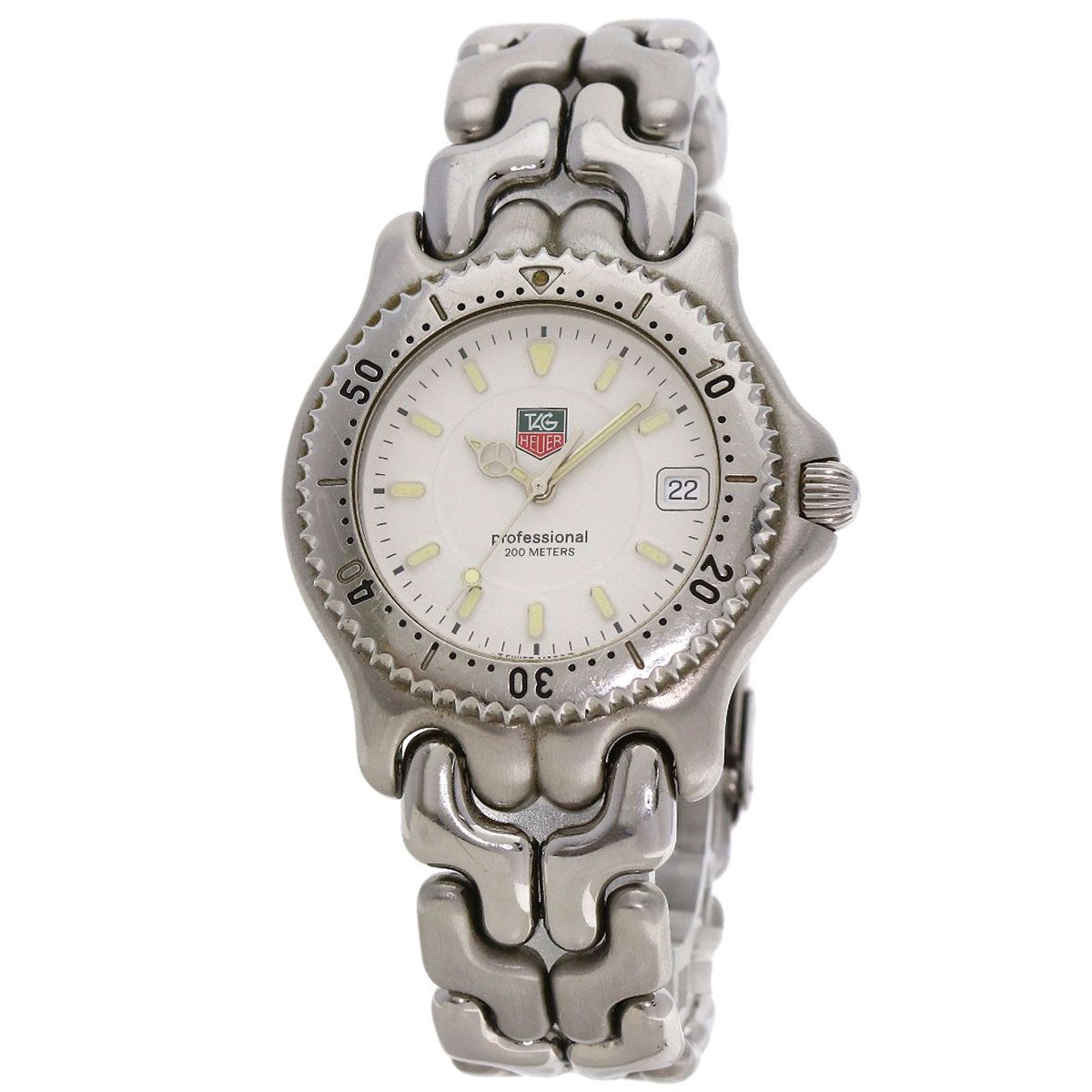 TAG HEUER タグホイヤー WG1112-N0 セル デイト プロフェッショナル 腕時計 SS SS メンズ